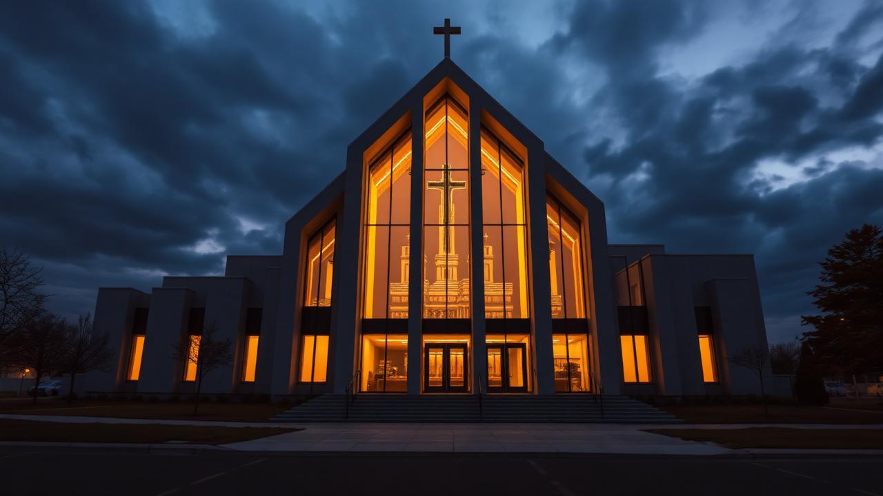 Fachada da Igreja Central da Fé